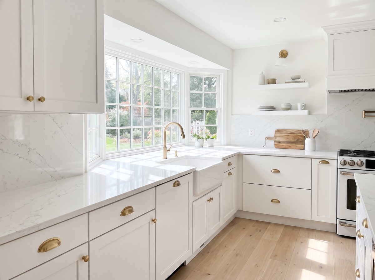 Kitchen cabinets refinished